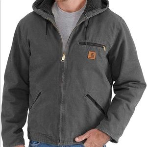 Carhartt sandstone Sierra sherpa lined jacket for men